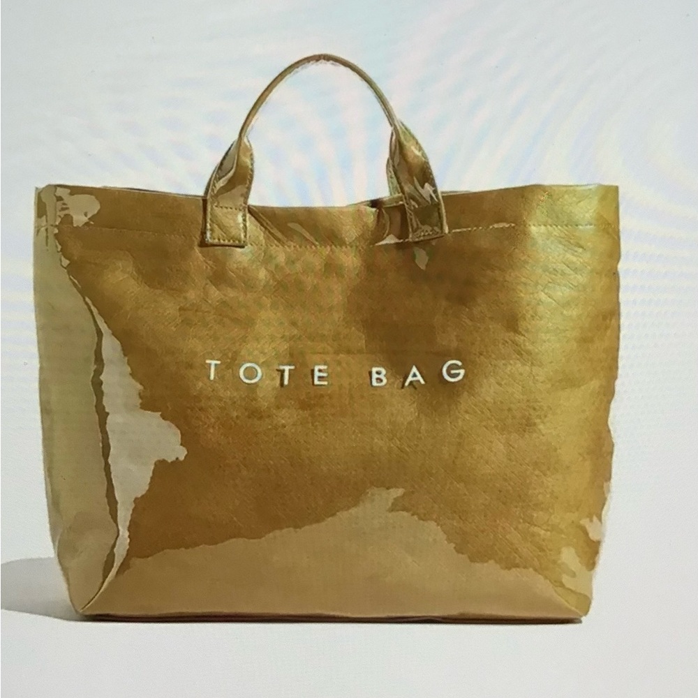 New Vintage-Inspired Gold Tote Bag